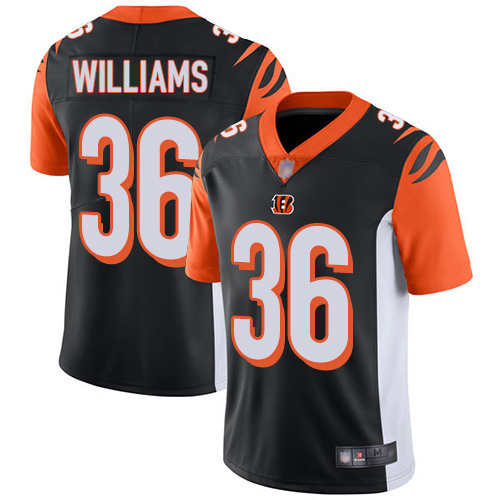 Cincinnati Bengals Limited Black Men Shawn Williams Home Jersey NFL Footballl 36 Vapor Untouchable